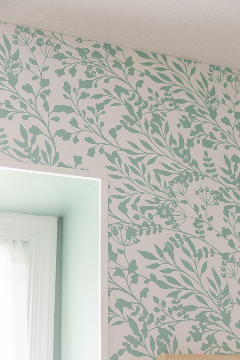 Botanical Window Alcove Wallpaper Project Featuring @fancywallseu Peel-And-Stick Wallpaper (ad/gifted)