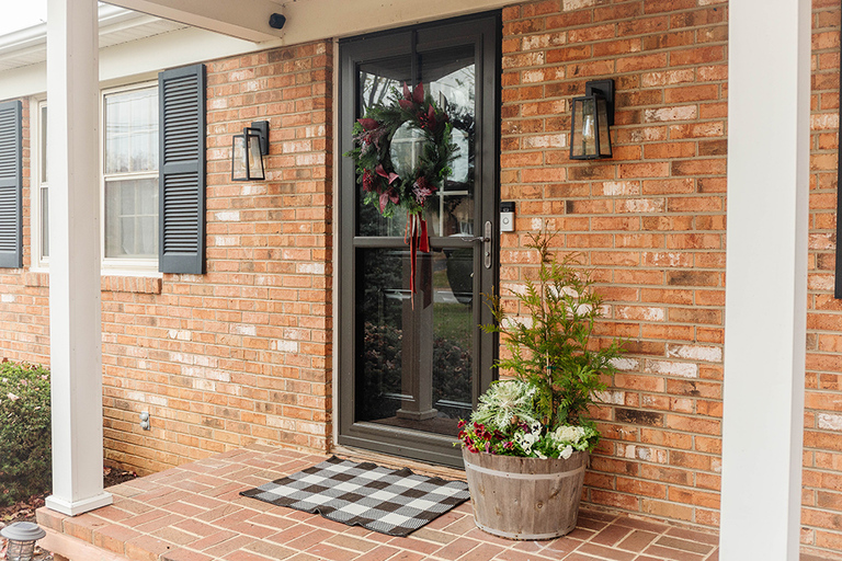 DIY Winter Barrel Garden For Your Porch