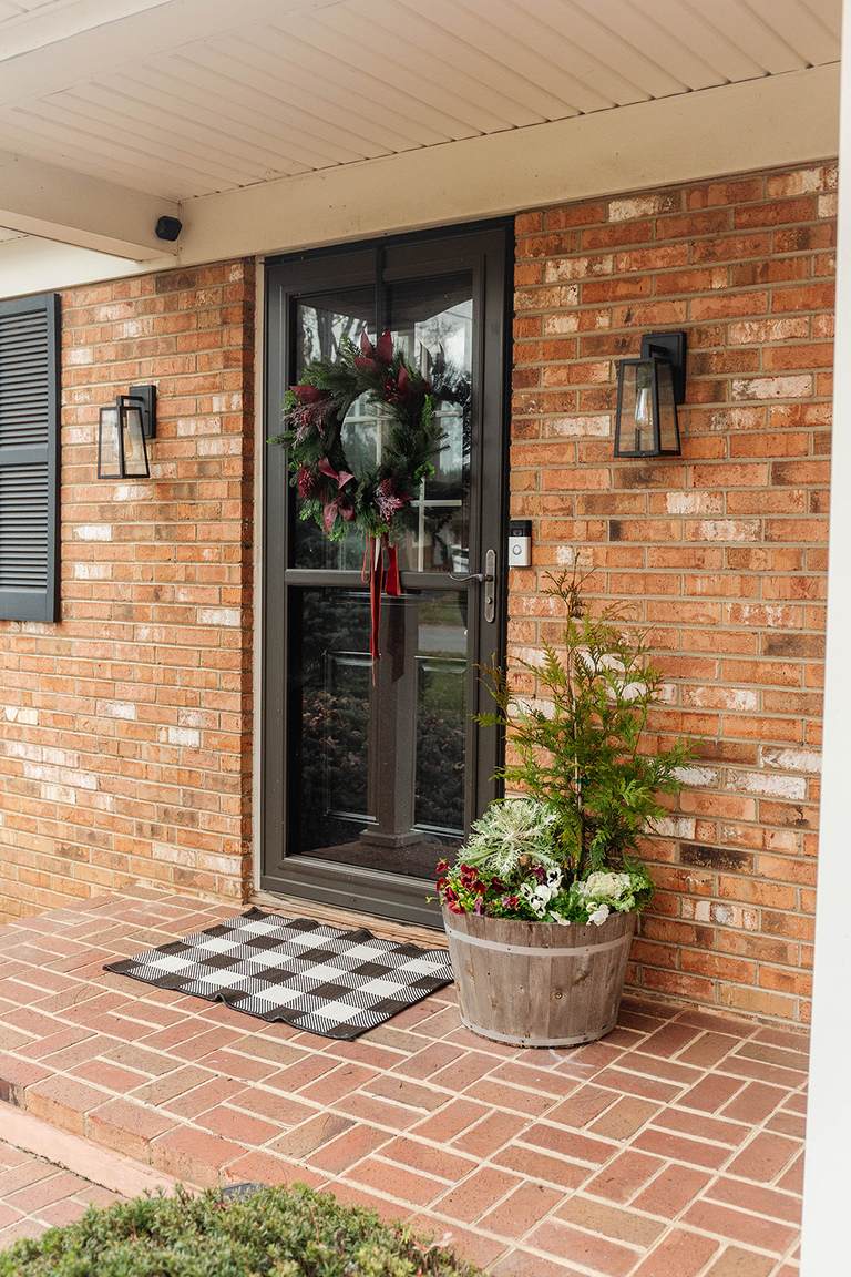 DIY Winter Barrel Garden For Your Porch