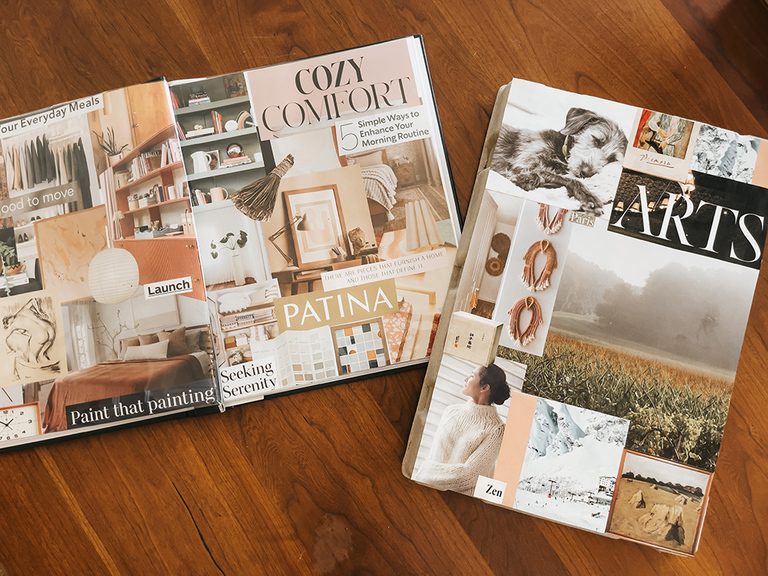 DIY 2025 New Year's Vision Board Book