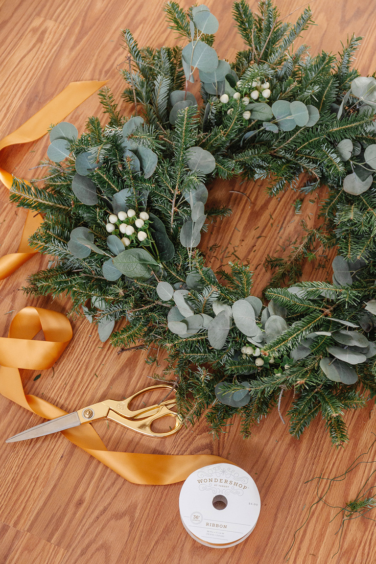 How To Level Up A Plain Evergreen Wreath