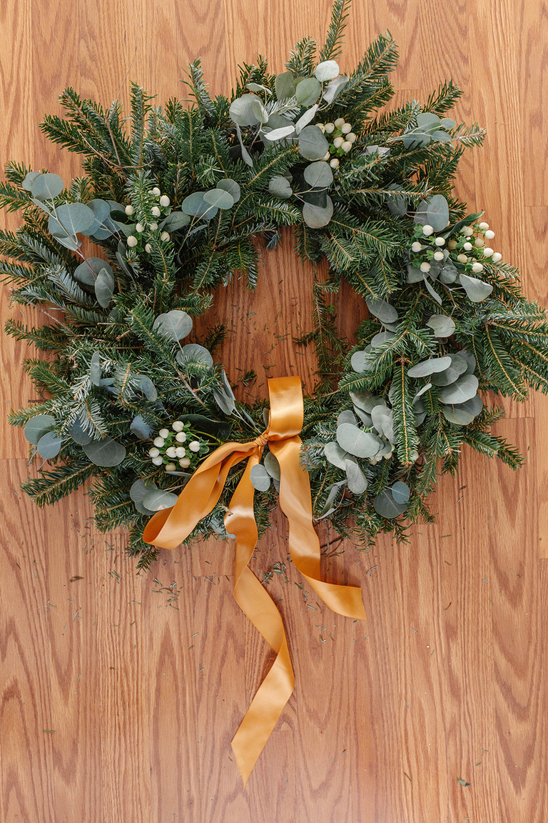 How To Level Up A Plain Evergreen Wreath