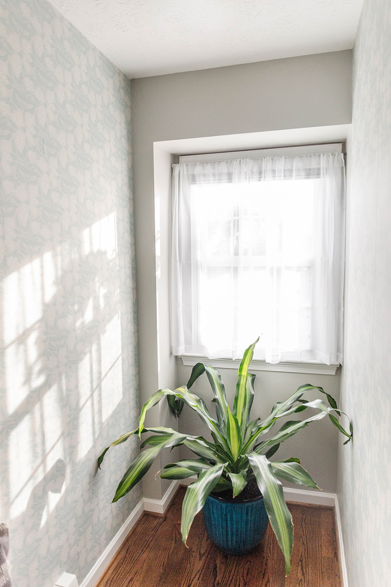 Upgrade A Boring Beige Hallway With Wallpaper