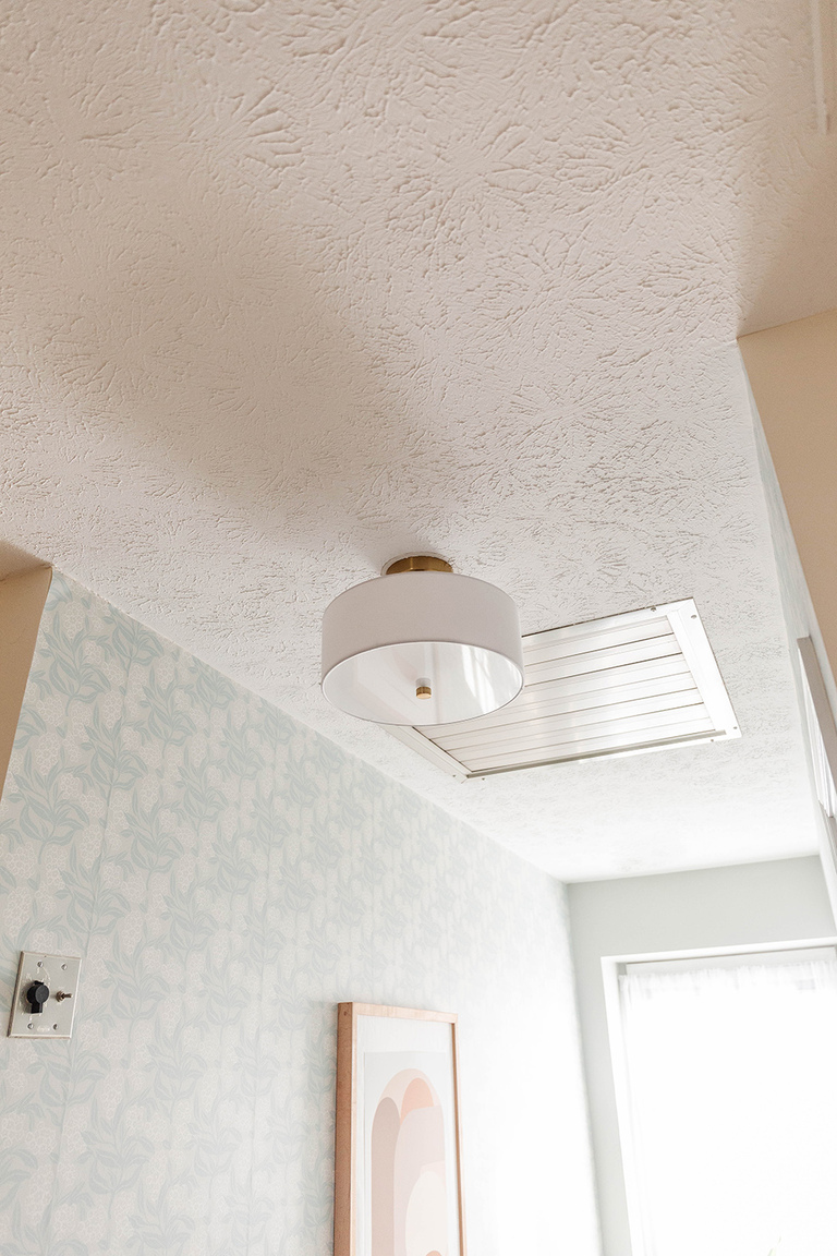 Upgrade A Boring Beige Hallway With Wallpaper