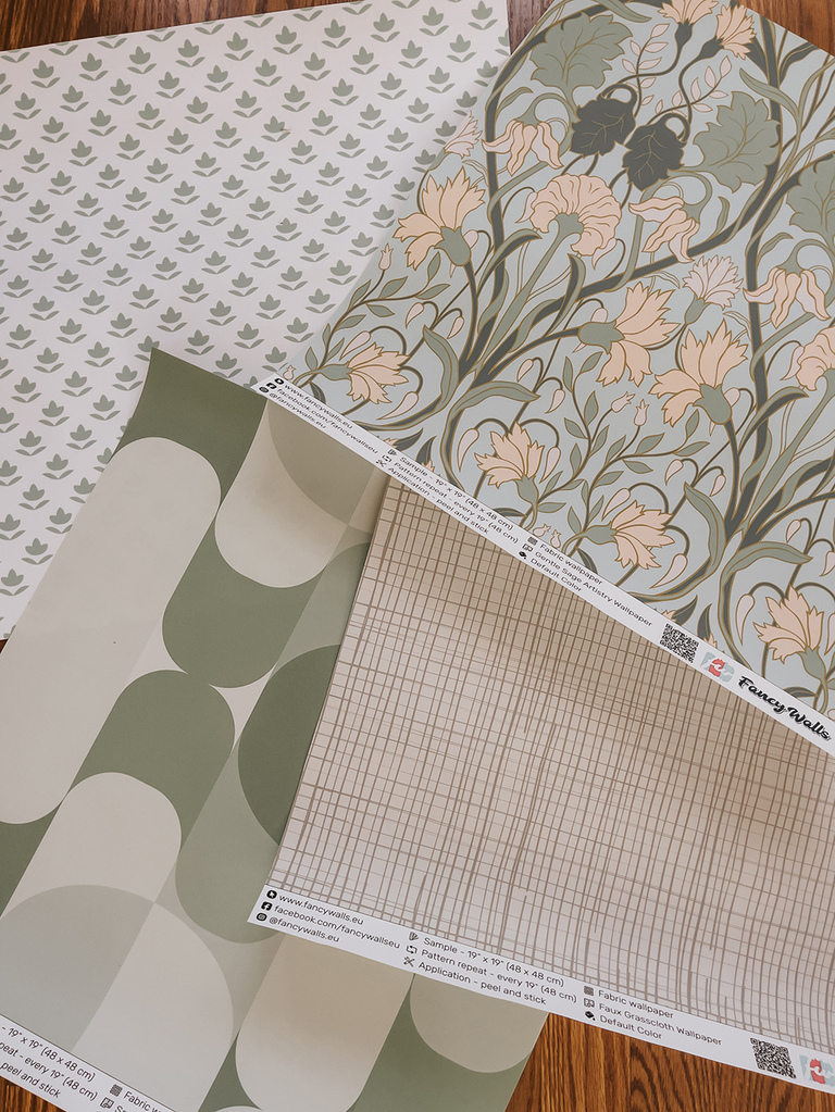 DIY Wallpapered Side Table Makeover