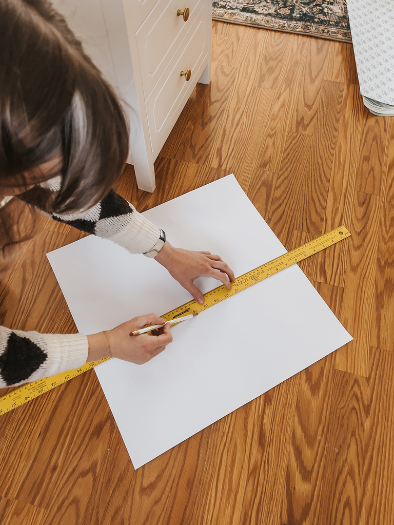 DIY Wallpapered Side Table Makeover