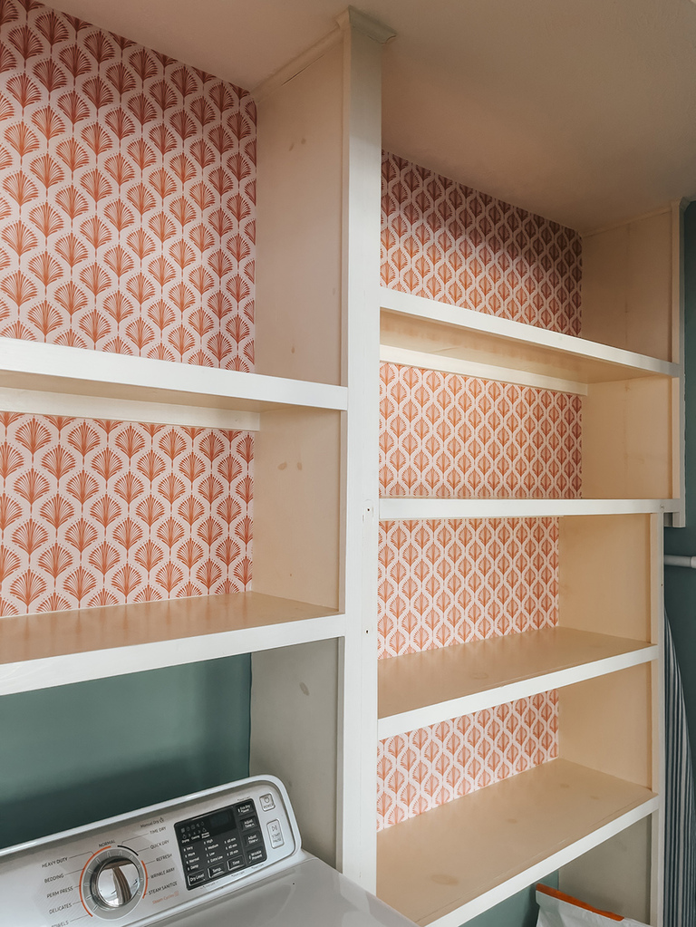 Colorful Patterned Laundry Room Makeover