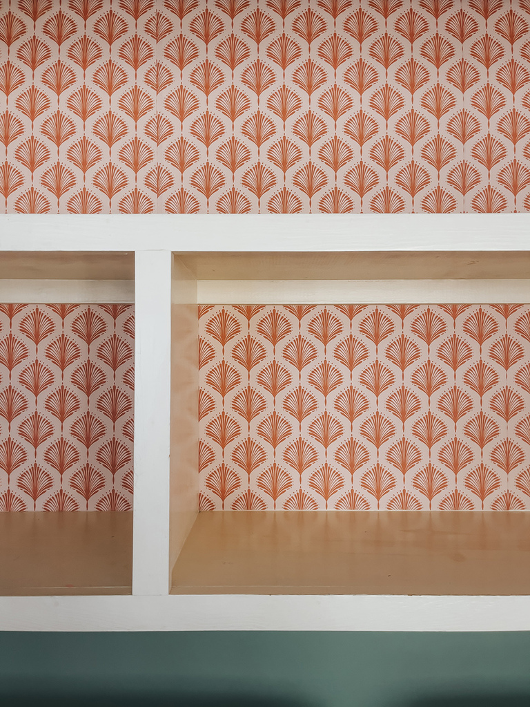 Colorful Patterned Laundry Room Makeover