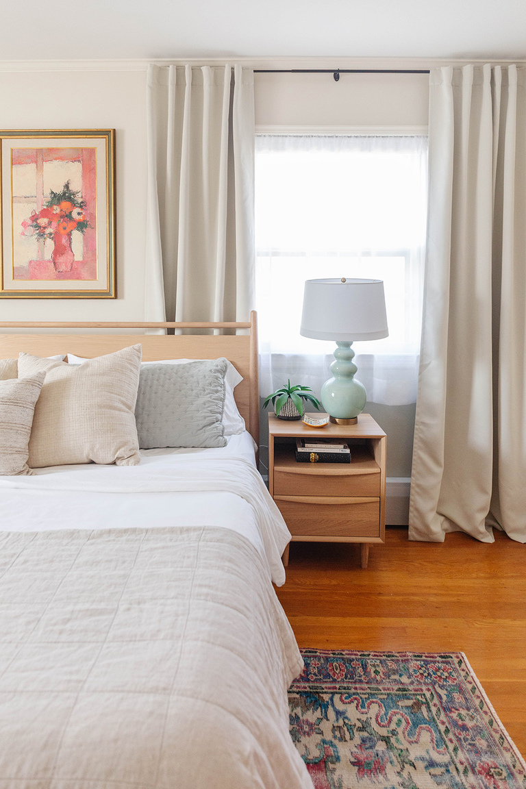 Colorful Boho Primary Bedroom Tour | dreamgreendiy.com + @article #ourArticle #ad #leniadresser #lenianightstand #leniabed