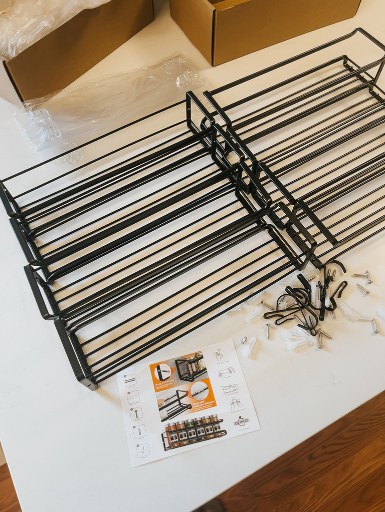 DIY Pantry Door Spice Rack Hack
