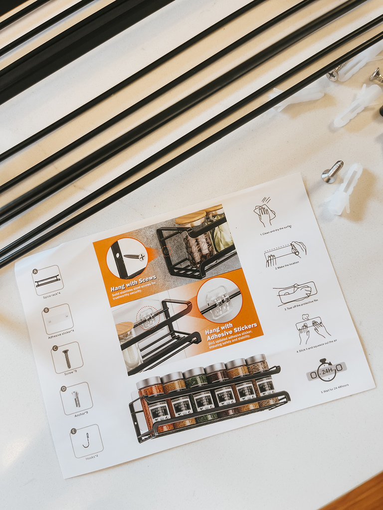 DIY Pantry Door Spice Rack Hack