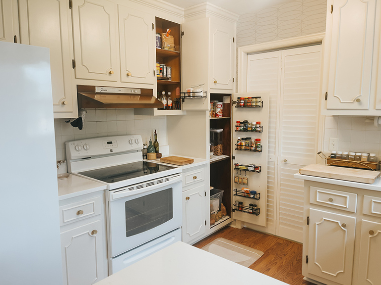 DIY Pantry Door Spice Rack Hack