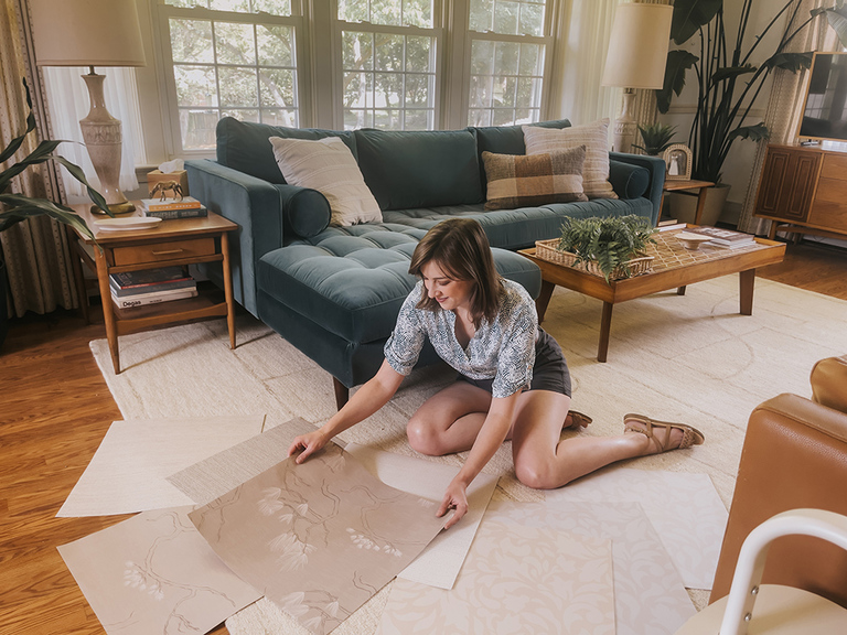 Fancy Walls x Dream Green DIY 1960s Inspired Wallpaper Collection