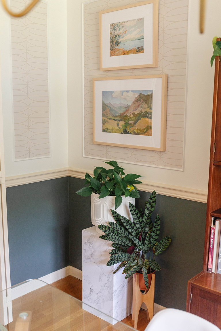 Classic Chair Rail Trim In A Mid-Century Home