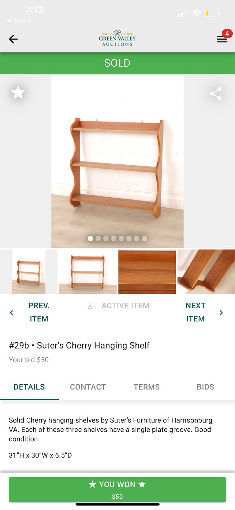 Online Auction Secondhand Scores