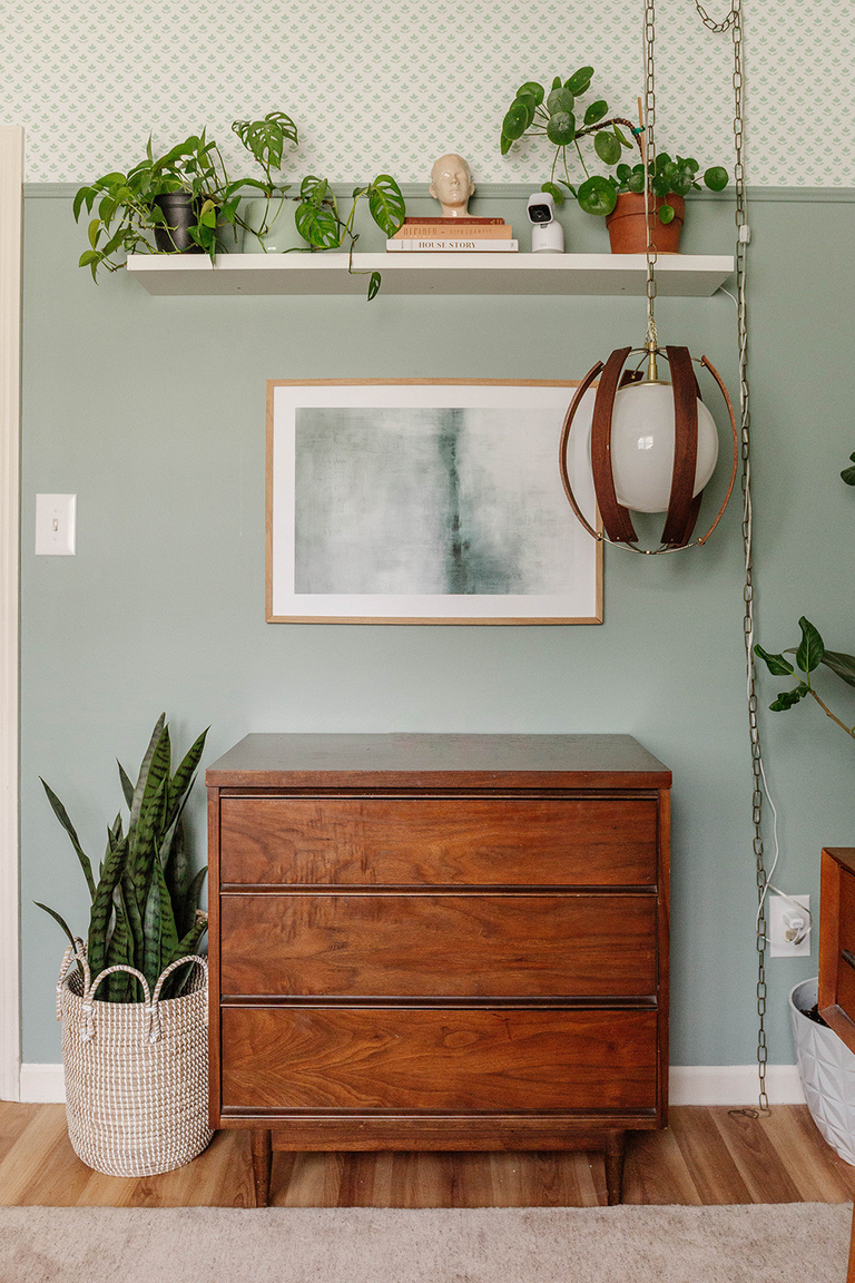 Make DIY Drawer Decals Using Wallpaper