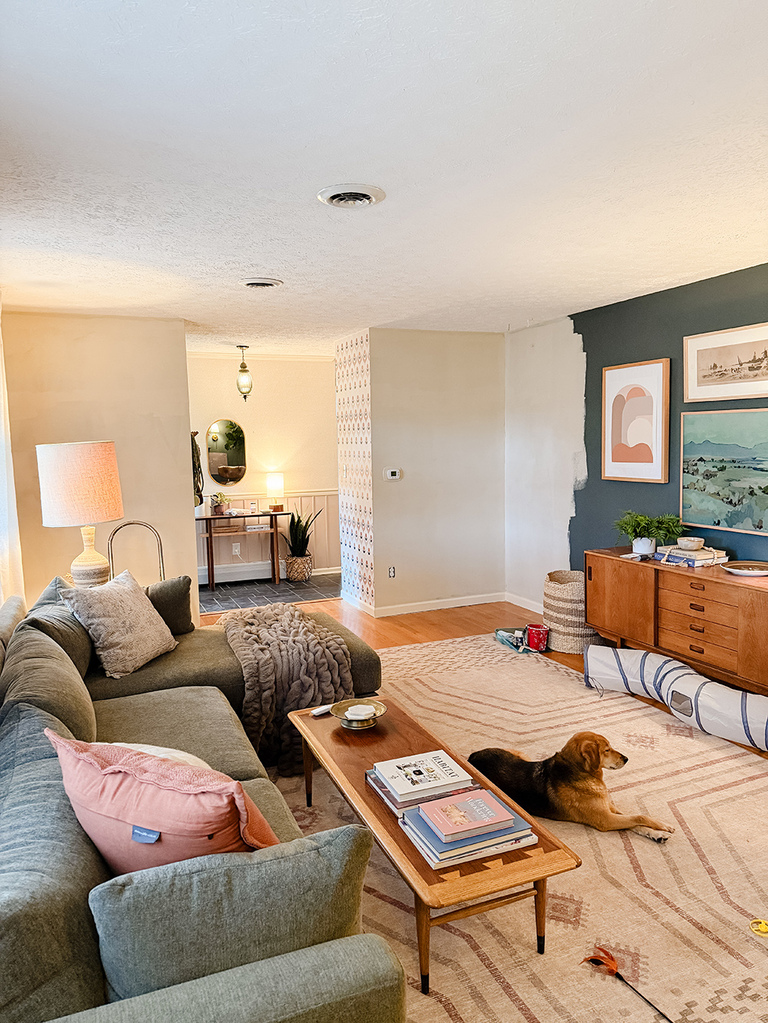 Modern Living Room Makeover Before/After