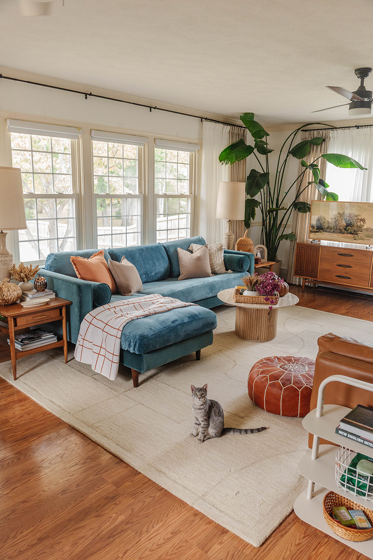 Easy Living Room Fall Decorating Ideas