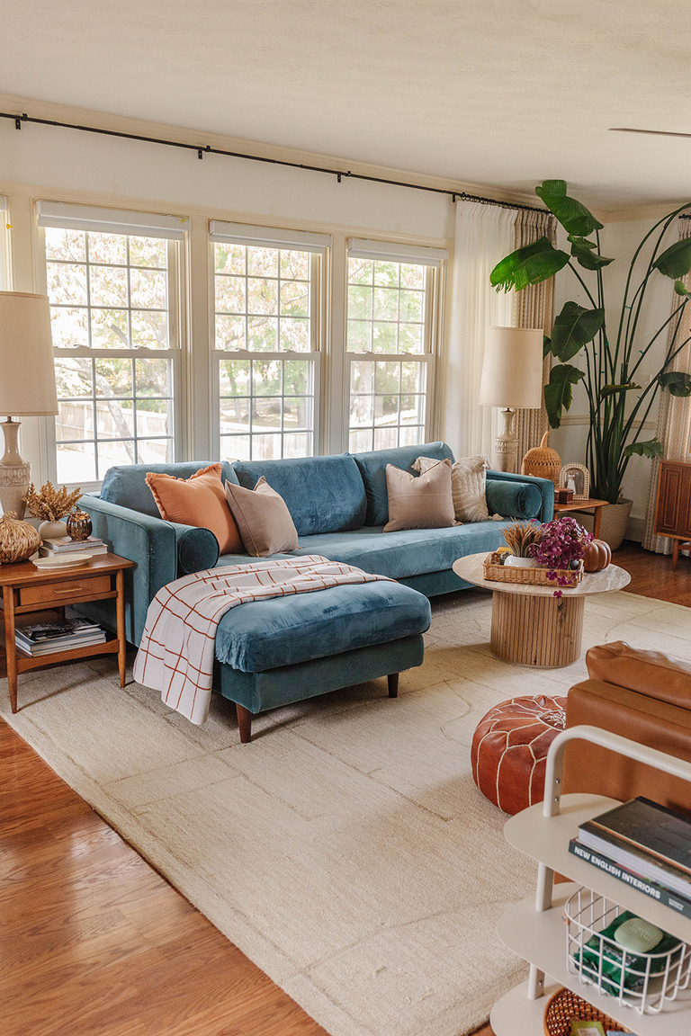 Easy Living Room Fall Decorating Ideas