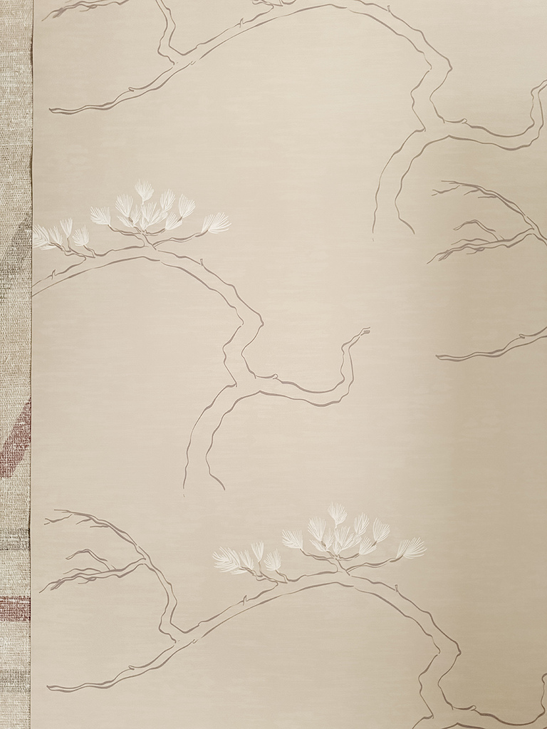 DIY Wallpapered Fireplace Feature Wall