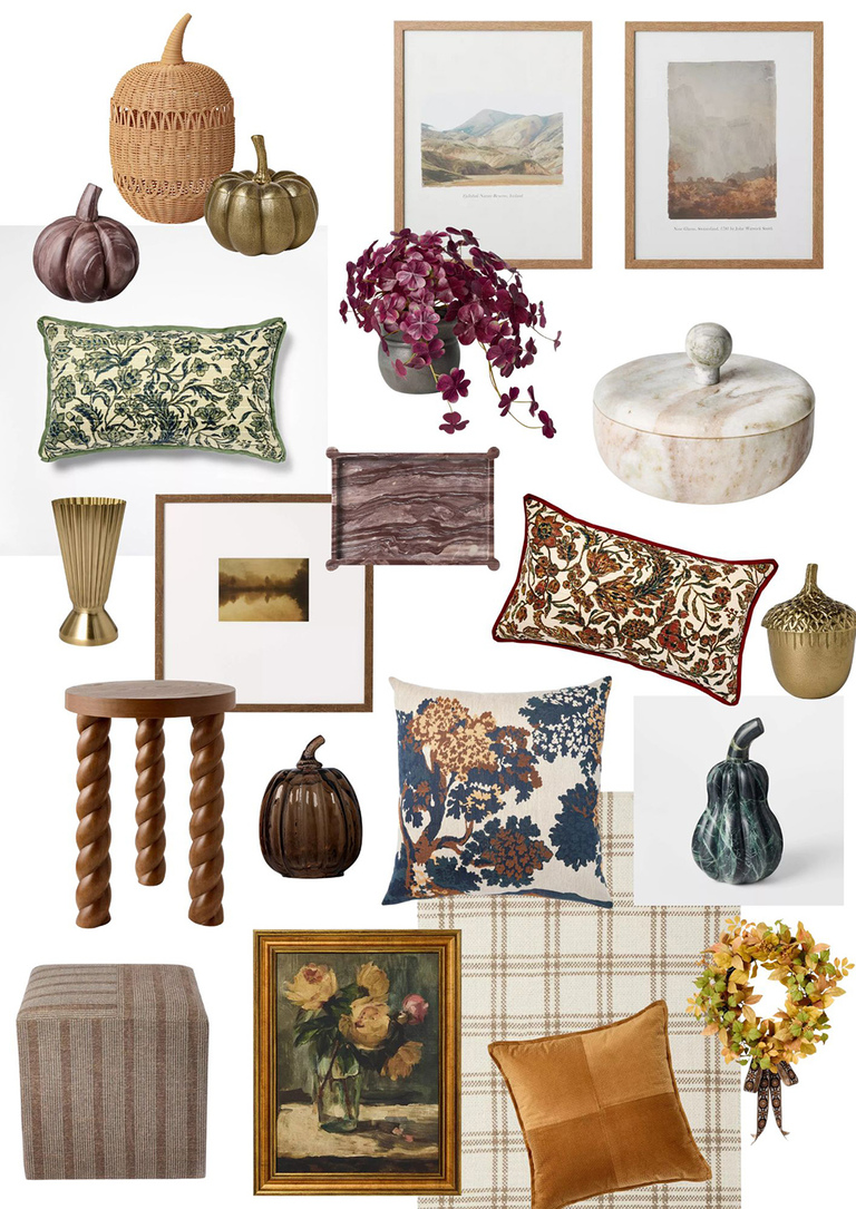 Target Fall Décor Home Mood Board