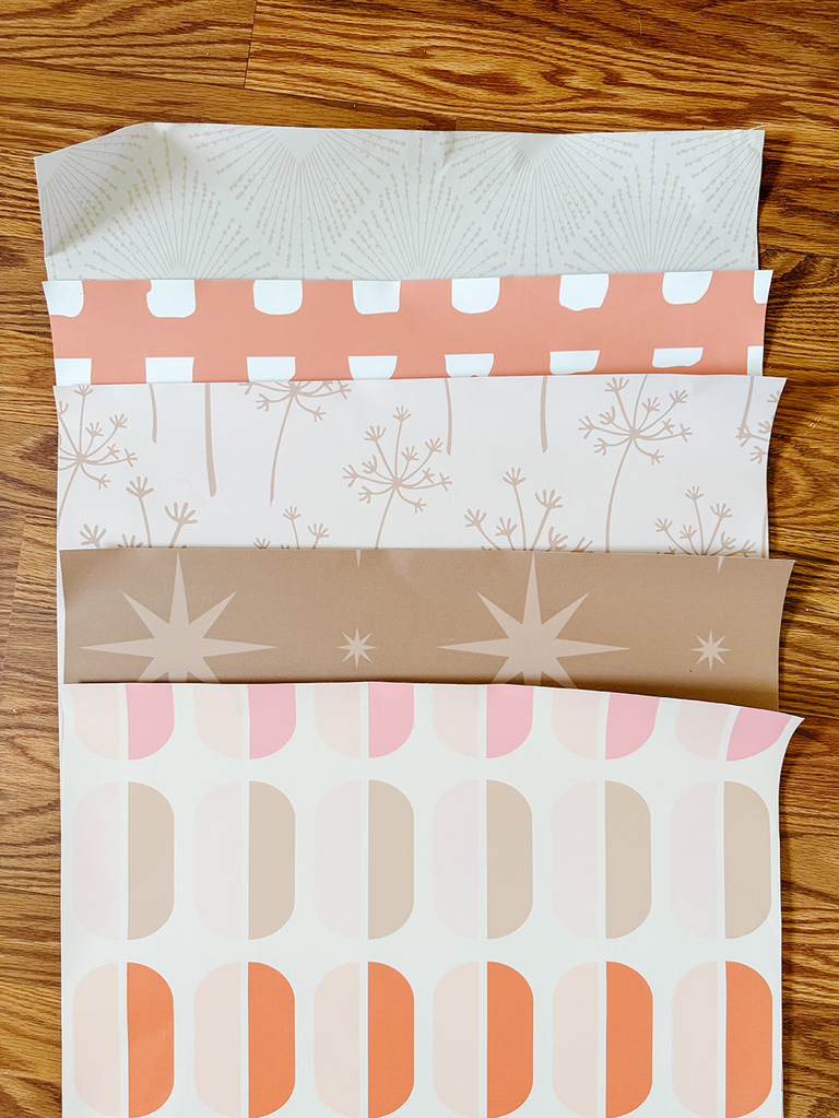 DIY Wallpaper Scraps Wall Hanging Art