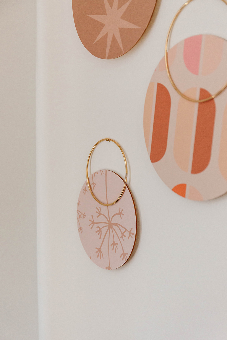 DIY Wallpaper Scraps Wall Hanging Art