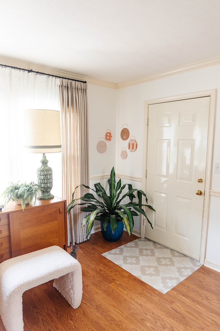 DIY Wallpaper Scraps Wall Hanging Art