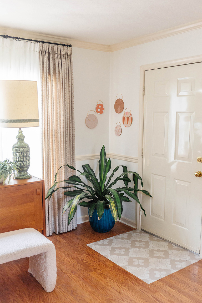 DIY Wallpaper Scraps Wall Hanging Art