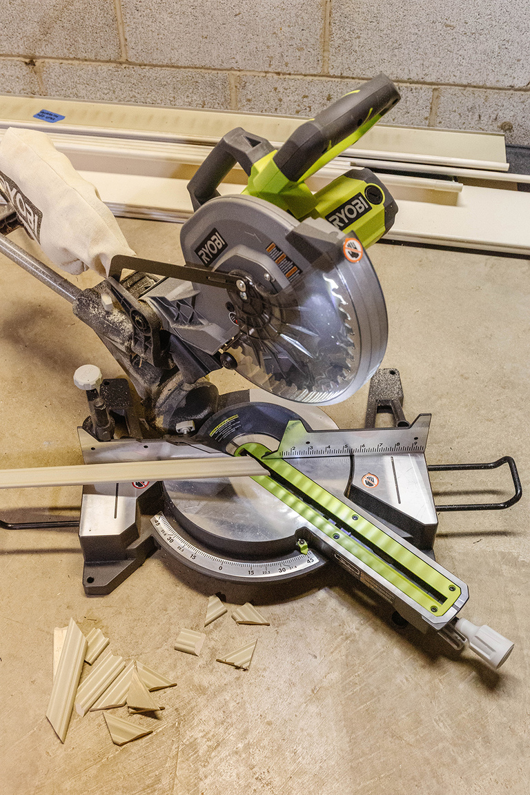 DIY Wallpapered Trimmed Out Doorway