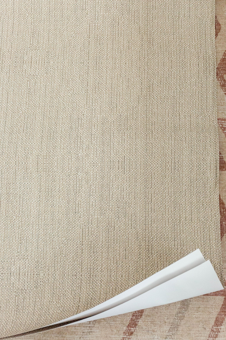 DIY Wallpapered Trimmed Out Doorway