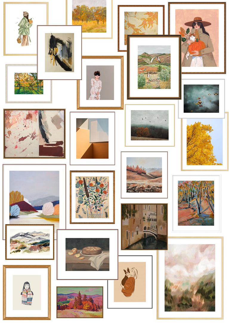 Fall Art Finds Home Mood Board