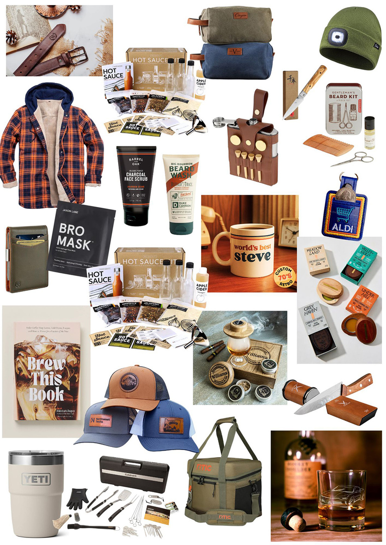 Gifts For Guys Mood Board
