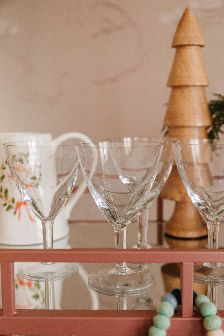 How To Style A Bar Cart For Christmas