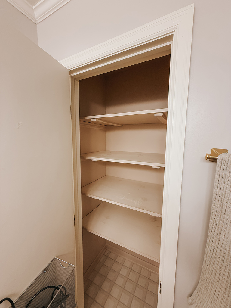 DIY Wallpaper Shelf Liner For Your Closet