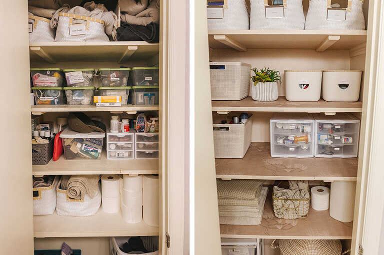 DIY Wallpaper Shelf Liner For Your Closet