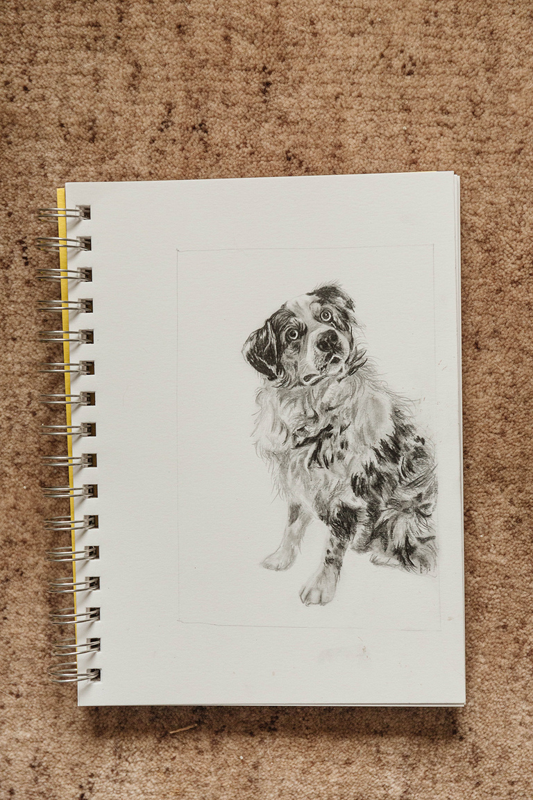 Custom Hand-Drawn Miniature Pet Portraits
