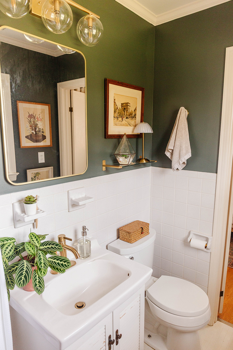 Bold And Moody Bathroom Makeover Tour